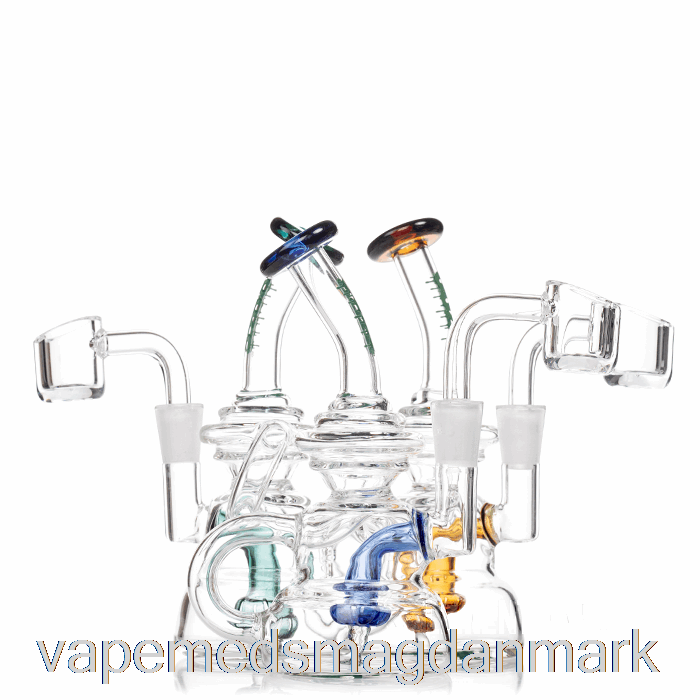 Vape Uden Nikotin Ooze Flood Mini Dab Rig Midnatsbølge (klar / Sort)